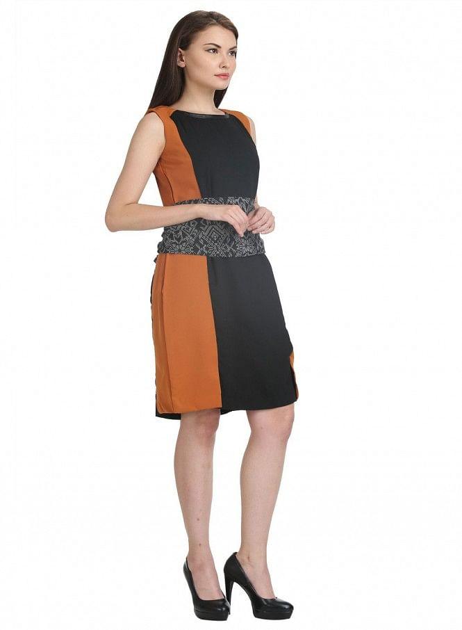 Black Sleeve Less Dress - wforwoman