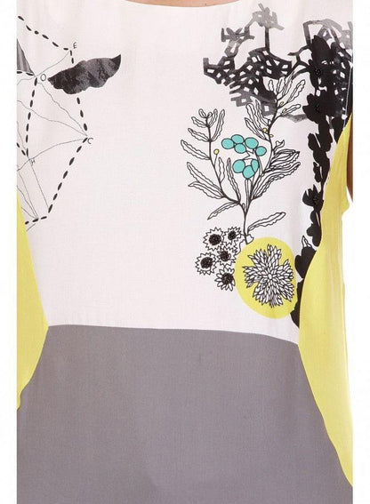 Multicoloured Printed Sleeveless kurta - wforwoman