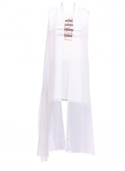 White Sleeveless Gillet - wforwoman