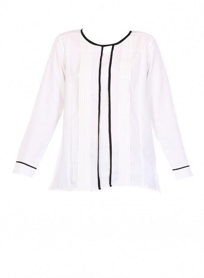 White Full Sleeve Top - wforwoman