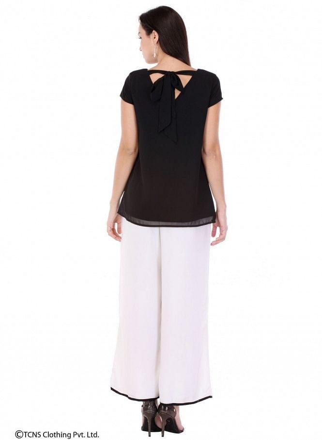 Black Short Sleeve Top - wforwoman