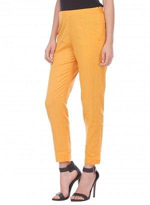 Orange Ankle-Length Trouser - wforwoman