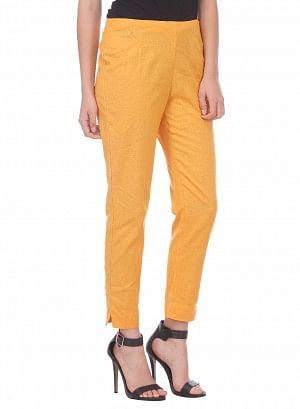 Orange Ankle-Length Trouser - wforwoman