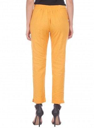 Orange Ankle-Length Trouser - wforwoman