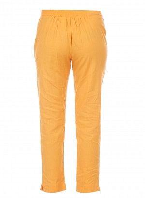 Orange Ankle-Length Trouser - wforwoman