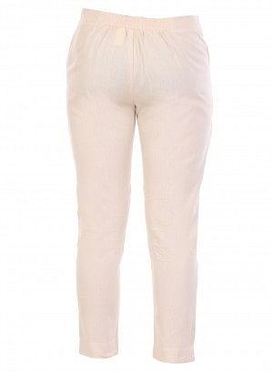 Off-White Ankle-Length Pants - wforwoman