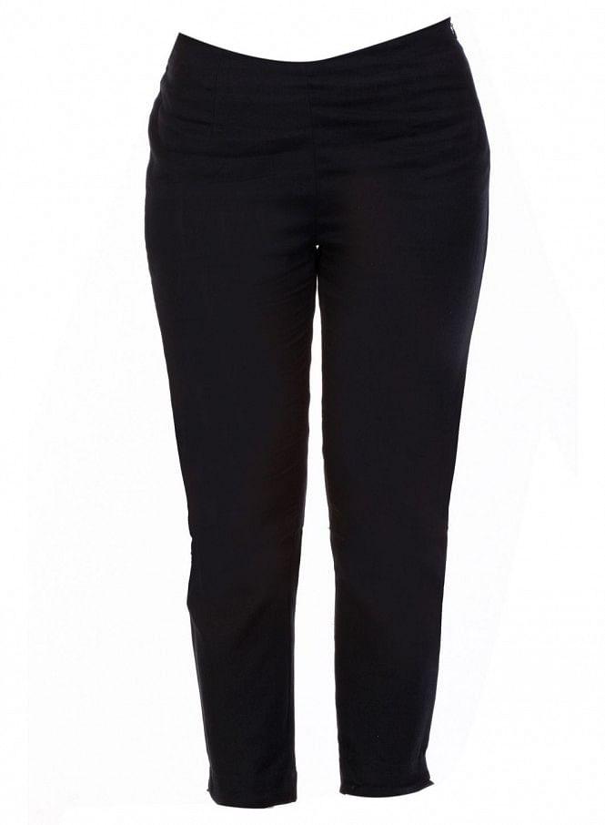 Black Ankle-Length Pants - wforwoman