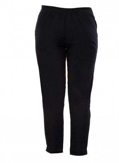 Black Ankle-Length Pants - wforwoman