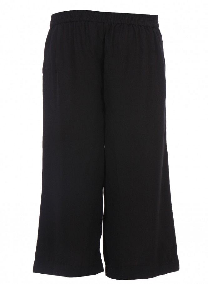 Black Cropped Parallel Pants - wforwoman