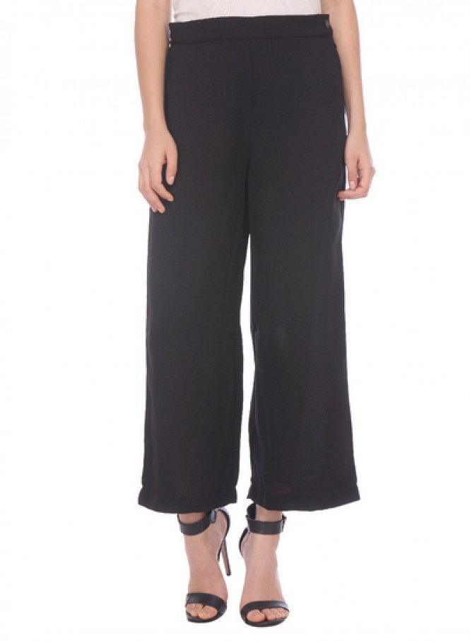 Black Ankle-Length Pants - wforwoman