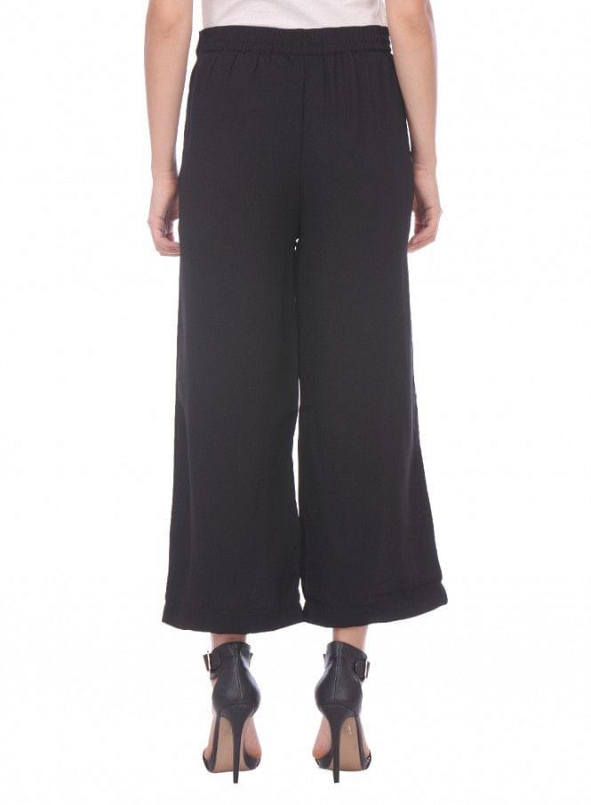 Black Ankle-Length Pants - wforwoman