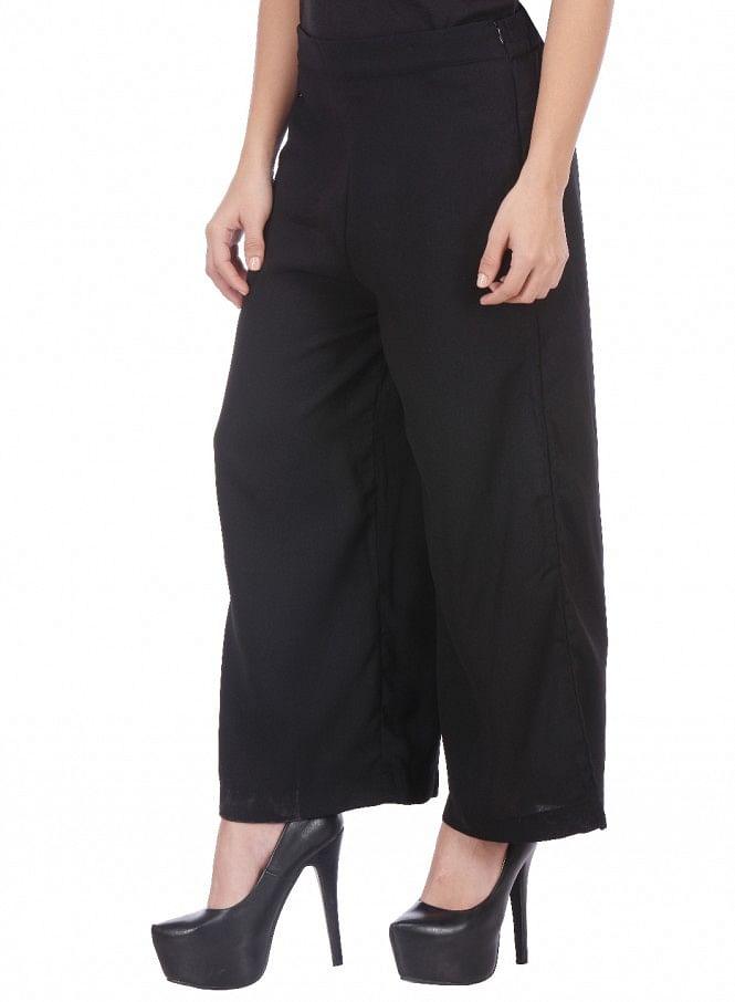 Black Parallel Pants - wforwoman