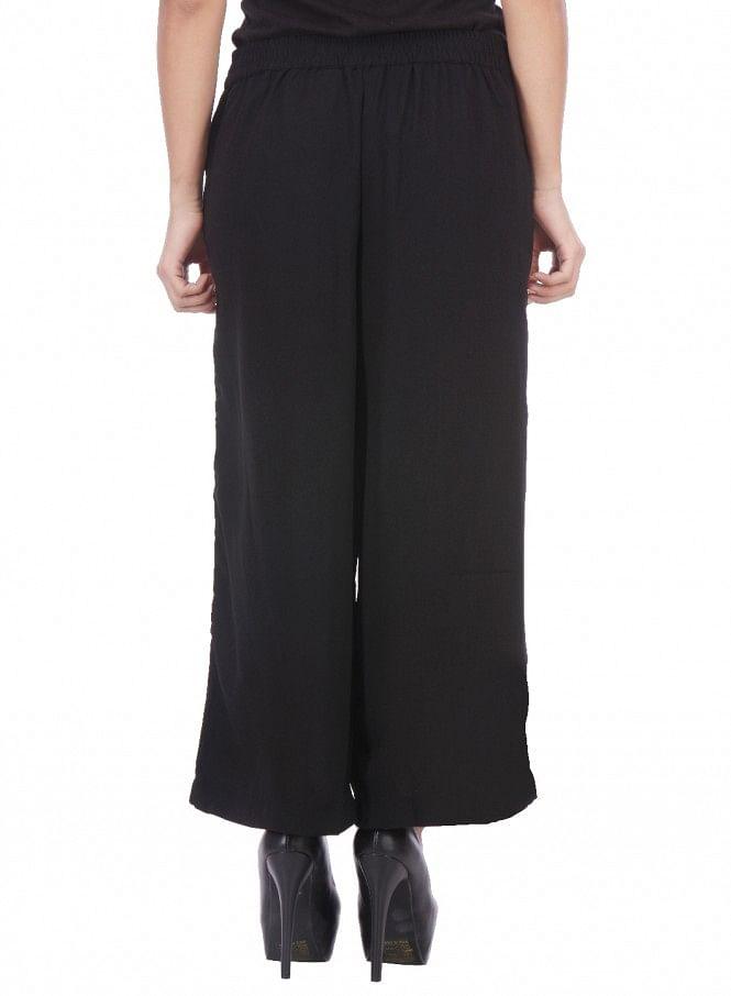 Black Parallel Pants - wforwoman