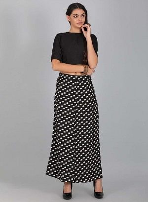 Black Flared Culottes