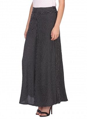 Black Printed Palazzos