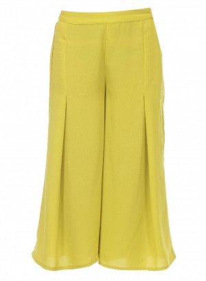 Yellow Ankle-Length Pants
