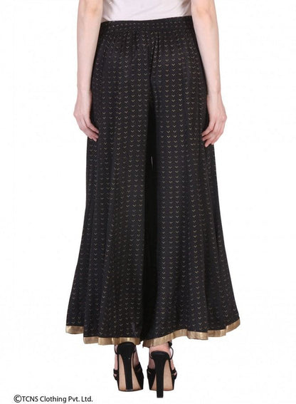 Black Printed Culottes