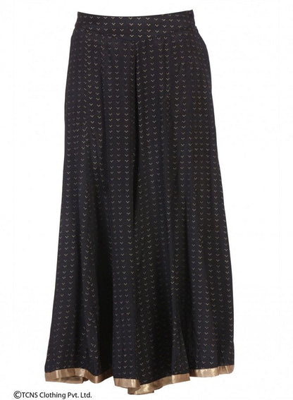 Black Printed Culottes