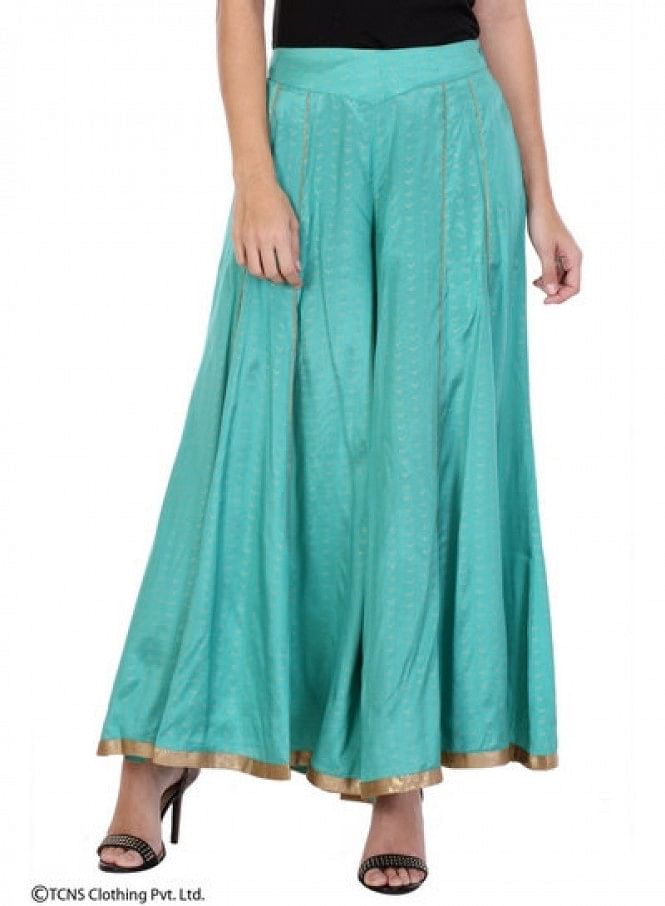 Green Printed Culottes