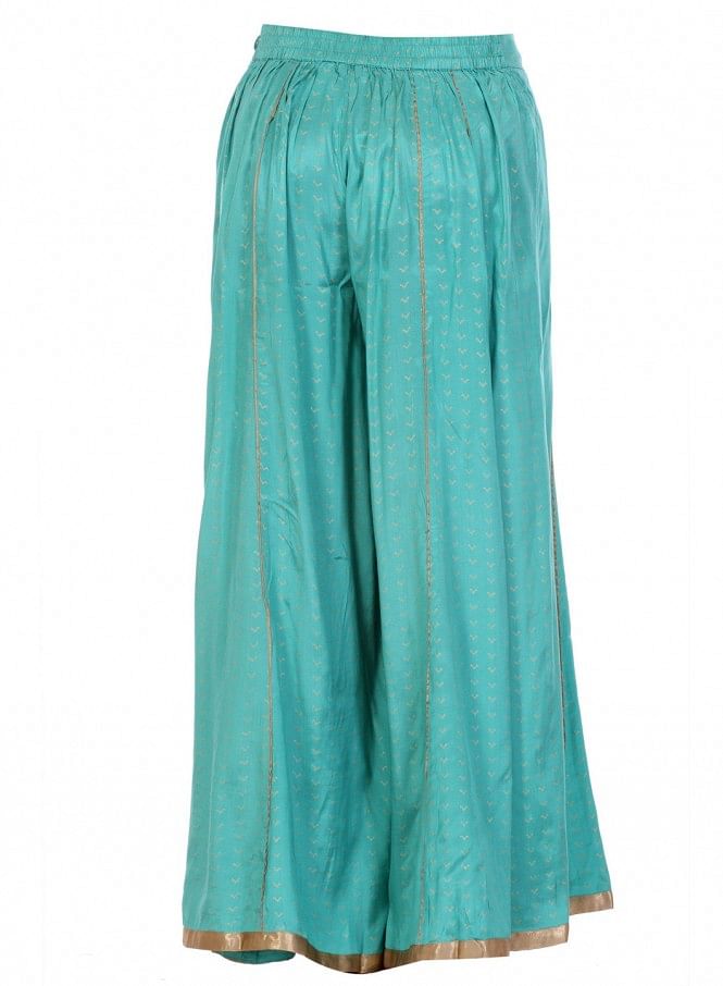 Green Printed Culottes