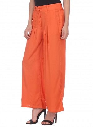 Orange Parallel Pants