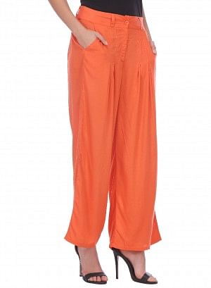 Orange Parallel Pants