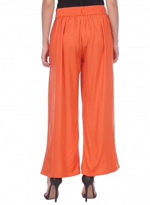 Orange Parallel Pants