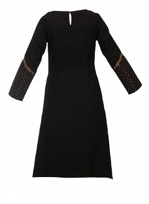 Black Printed Full Sleeve kurta