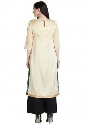 Multicolor 3/4 Sleeve kurta - wforwoman