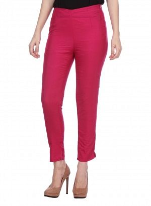 Pink Cropped Pants