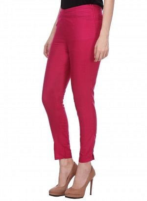 Pink Cropped Pants