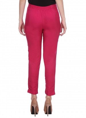 Pink Cropped Pants