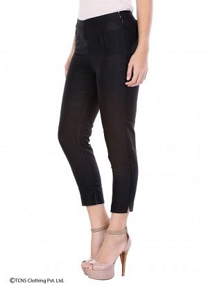 Black Ankle-Length Pants