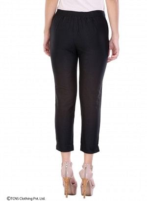 Black Ankle-Length Pants