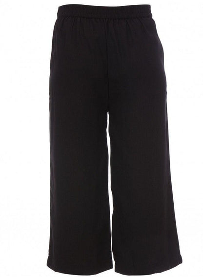 Black Cropped Pants - wforwoman