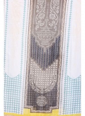 White Printed Dupatta