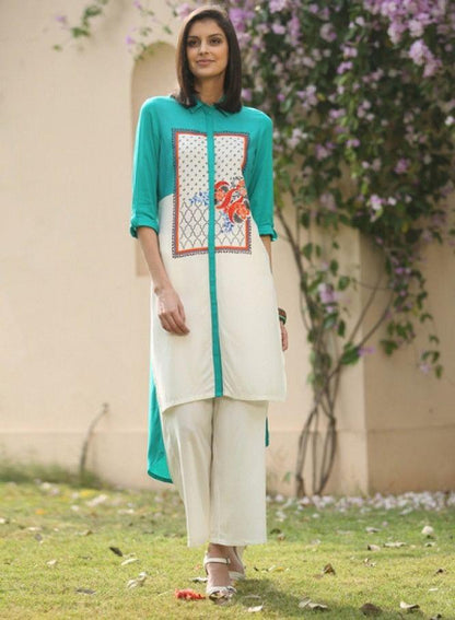 White kurta - wforwoman