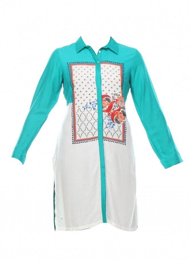 White kurta - wforwoman