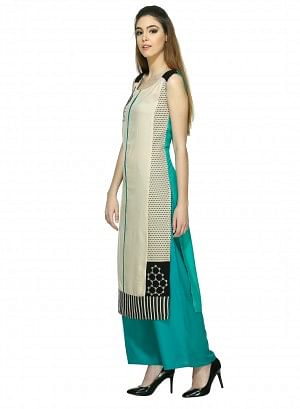 Beige Stiletto kurta