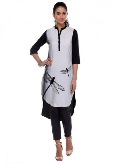 White kurta - wforwoman