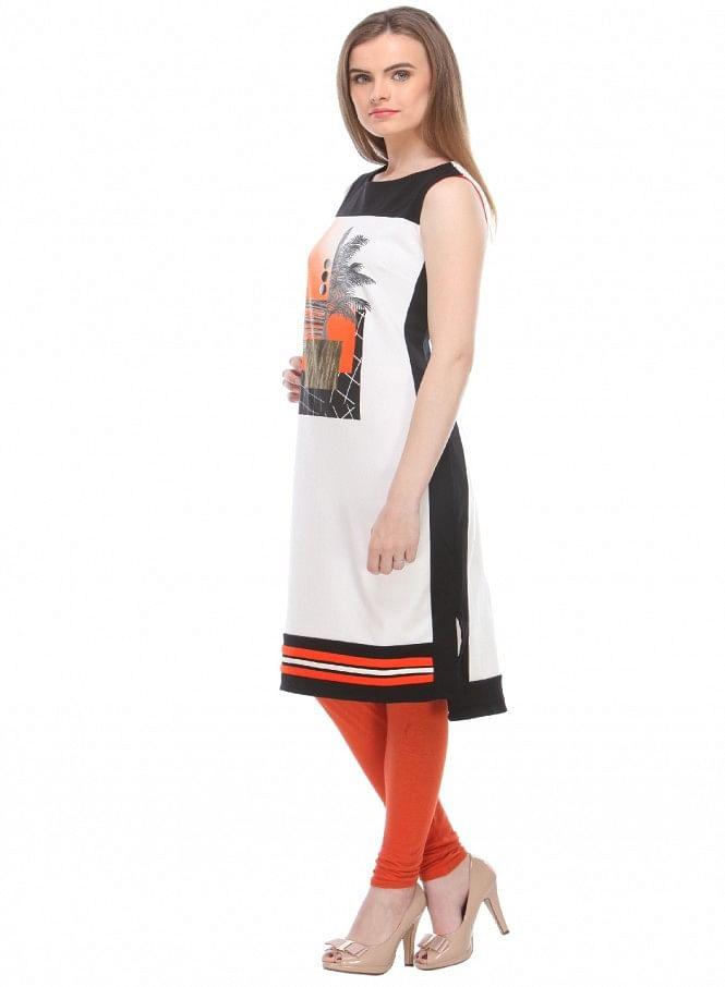 White kurta - wforwoman