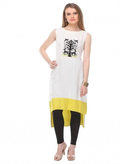 White kurta - wforwoman