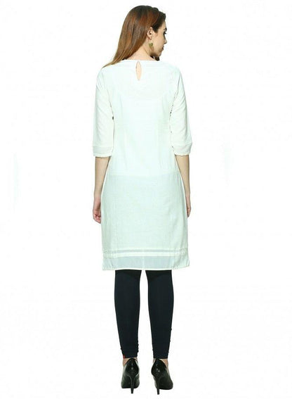 White kurta - wforwoman