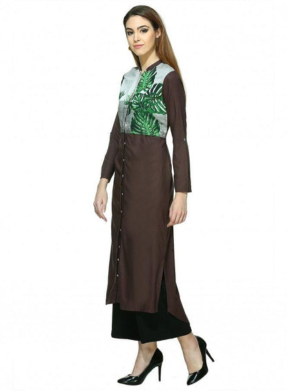 Brown Stiletto kurta - wforwoman