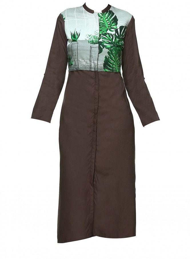 Brown Stiletto kurta - wforwoman