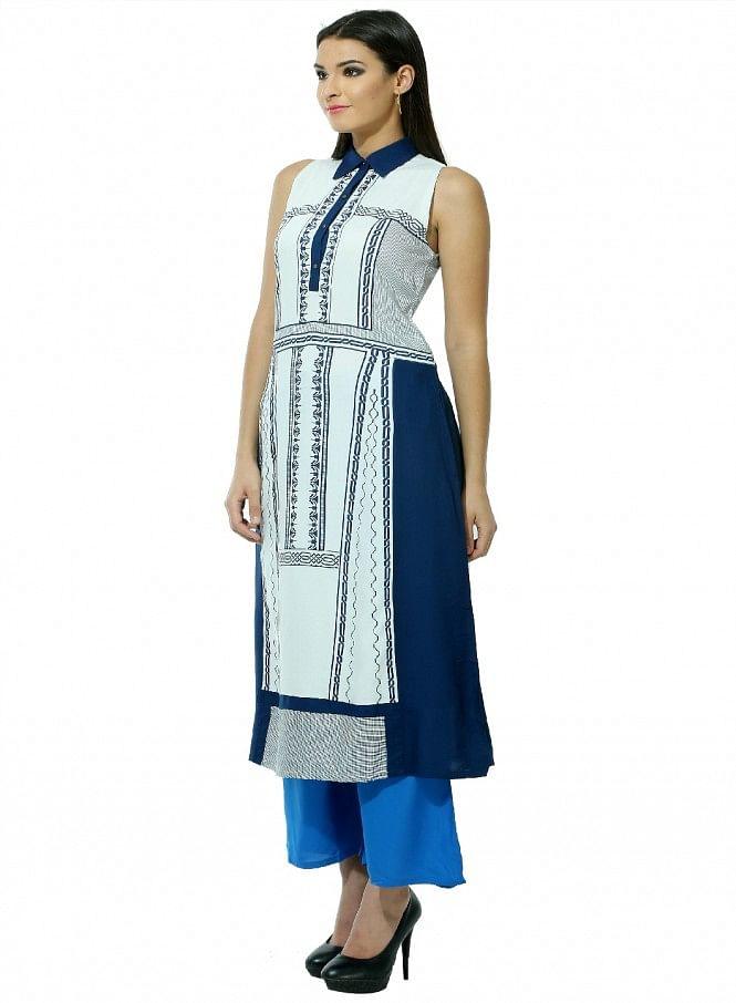 White kurta - wforwoman