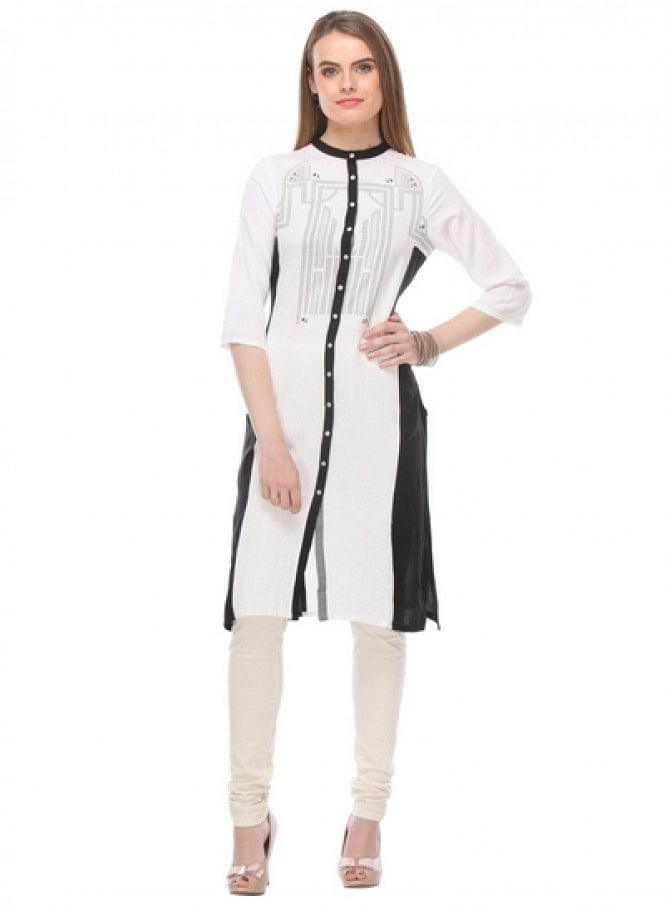 White kurta - wforwoman