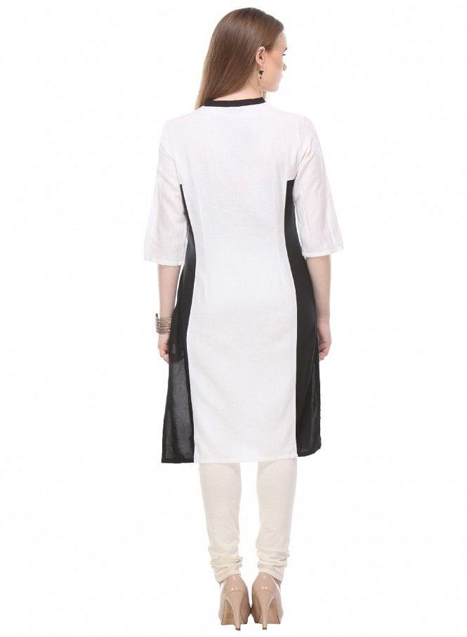 White kurta - wforwoman