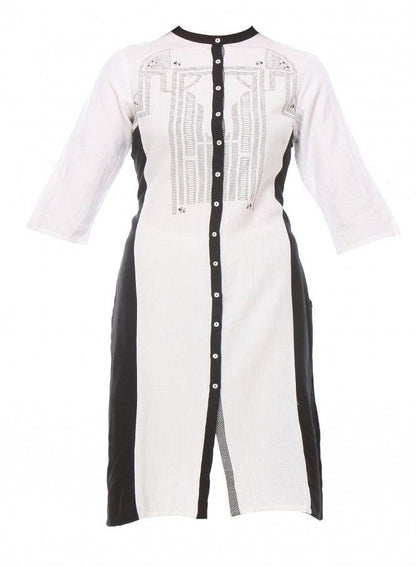 White kurta - wforwoman