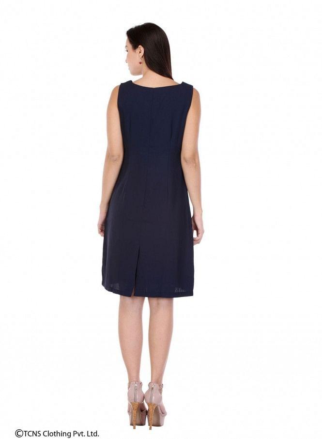 Blue Sleeveless Dress - wforwoman